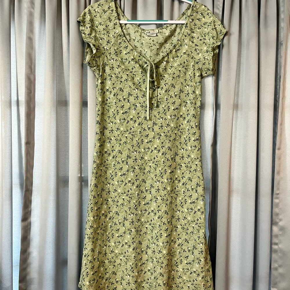 Floral Green Dress